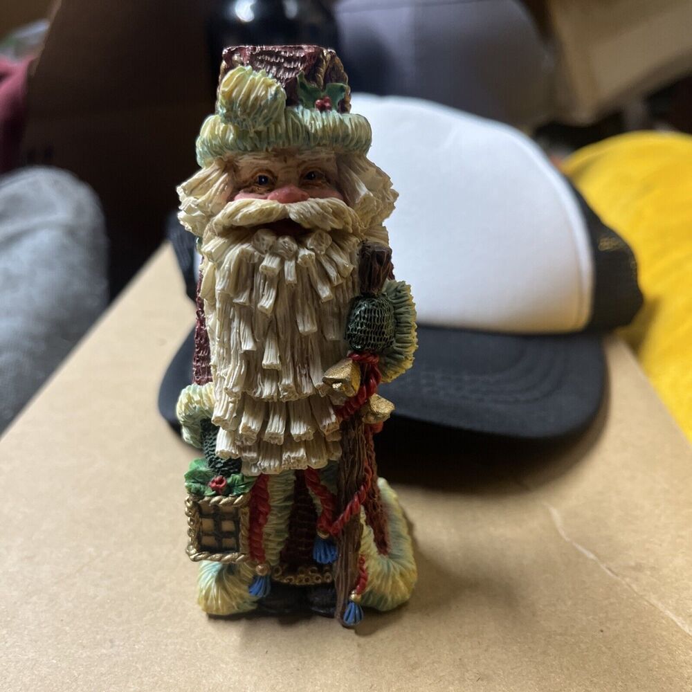 Crinkle Claus Santa Possible Dreams Christmas Lantern Staff Figurine 657136 Vtg